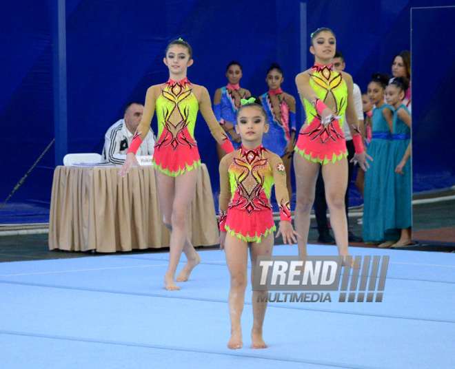 Bakıda idman gimnastikası və akrobatika gimnastikası üzrə Birgə Azərbaycan Birinciliyi start götürüb. Azərbaycan, 3 dekabr 2015